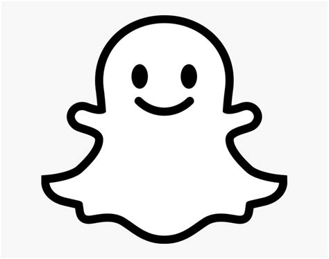 Snapchat Logo Black And White : Snapchat,rounded Icon Free of Rounded ...