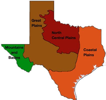 Exploros | Regions of Texas: Coastal Plains and North Central Plains