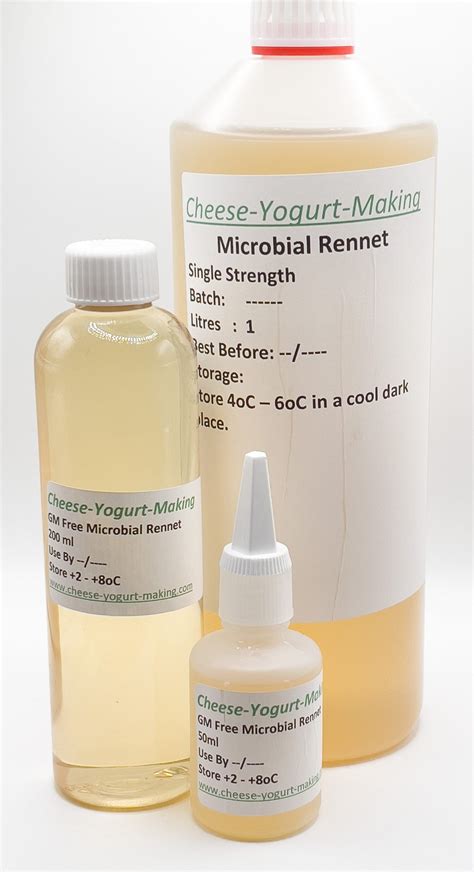 Microbial rennet Suitable for vegetarians - No minimum order - Cheese ...