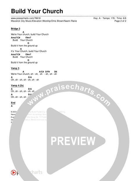 Build Your Church Chords PDF (Maverick City Music / Elevation Worship ...