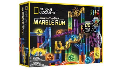 NATIONAL GEOGRAPHIC GLOW IN THE DARK MARBLE RUN - 80 PIECE - The Toy Insider