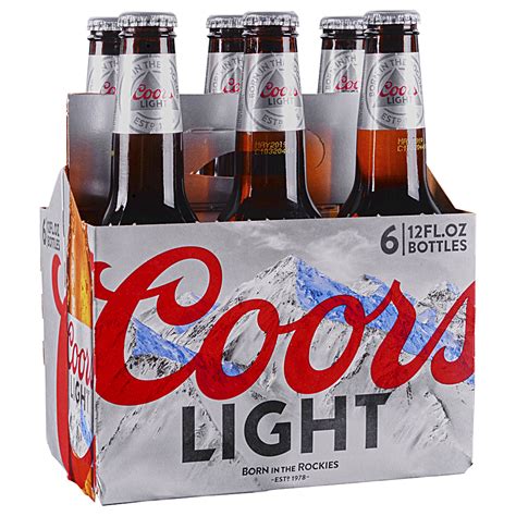 Coors Light 6pk 12 oz Bottles - Applejack