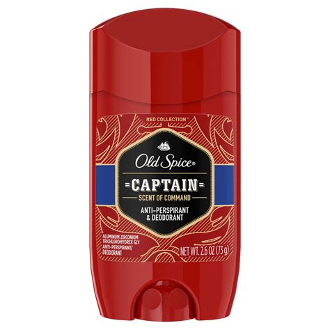 Old Spice Antiperspirant Deodorant for Men, Red Captain Scent, 2.6 oz ...