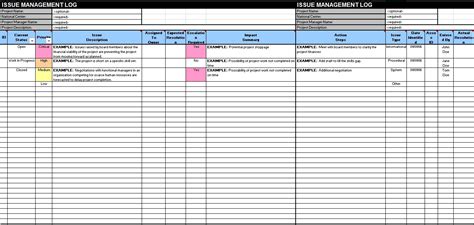 13 Free Sample Issue Log Templates - Printable Samples