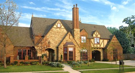 English Tudor Style - Traditional - Exterior - Oklahoma City - by Brent Gibson Classic Home Design