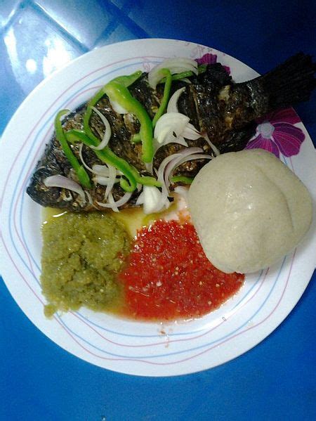 Banku and Tilapia with Peppers Stew Ghanaian recipe, with easy step-by-step instructions ...