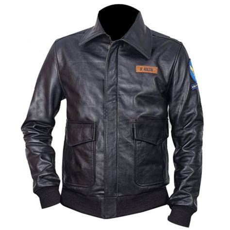 Steve McQueen The Great Escape Black Leather Jacket