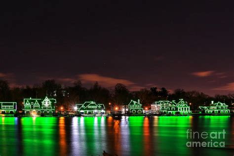 Boathouse Row at Night Photograph by Bradford Richman - Pixels