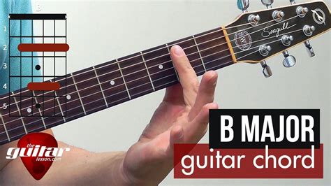 How to play the B major chord | Beginner guitar lesson - YouTube