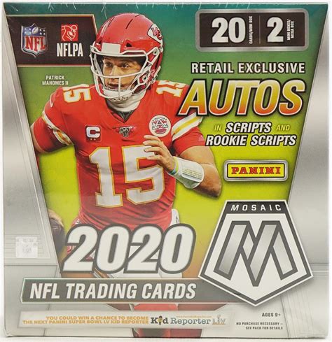 2020 Panini Mosaic Football Mega Box (Reactive Blue Parallels!) | DA ...