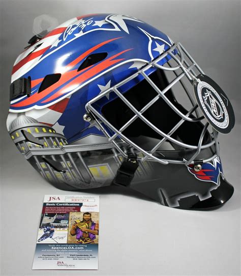 ILYA SAMSONOV SIGNED WASHINGTON CAPITALS FULL-SIZE GOALIE HELMET MASK ...