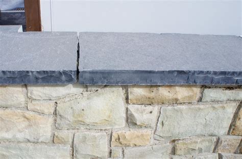 Black Limestone Wall Coping - Coolestone Stone Importers Suppliers Masonry Tyrone Northern Ireland