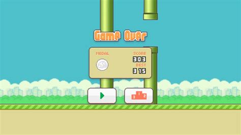 Flappy Bird High Score 303 - YouTube