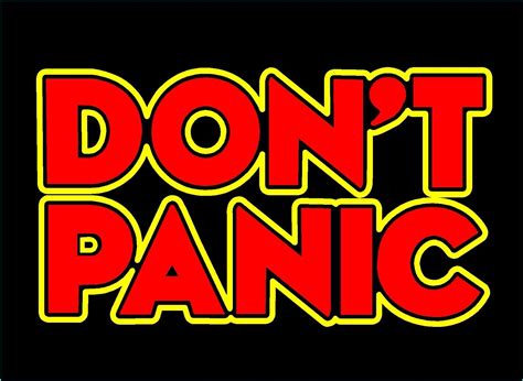 Don't Panic Decal Hitchhikers Guide To The Galaxy car vinyl two color sticker | eBay