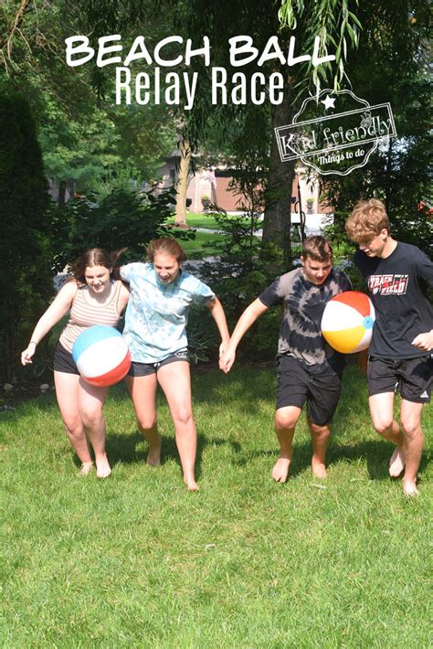 Beach Ball Relay Race {Fun Outdoor Game!} | Kid Friendly Things To Do - Kid Friendly Things to Do