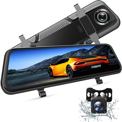 VanTop H609 Dash Camera 1080P Mirror Dual Dash Cam, 10" IPS Full Touch Screen, Infrared Night ...