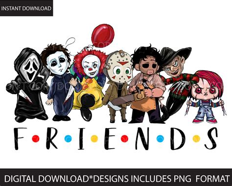 Horror Characters PNG Horror Friends Png Horror Halloween - Etsy Canada