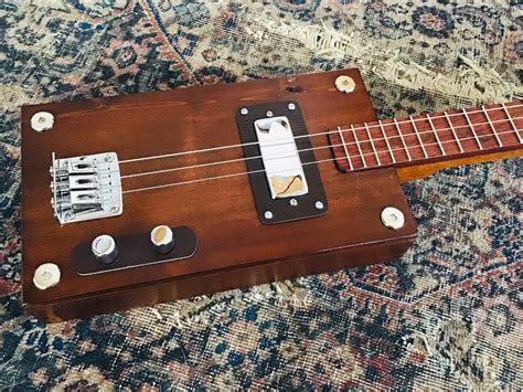 3 String Electric Cigar Box Guitar wood | Etsy