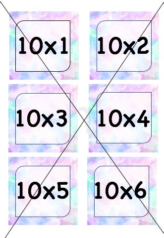 Times Table Flashcards 2 Times tables to 12 Times tables. | Teaching Resources