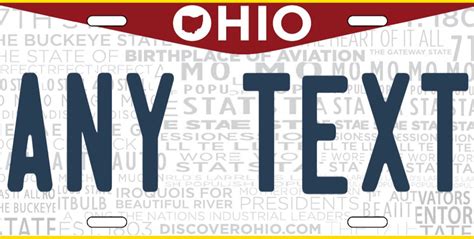 Ohio License Plate Personalized Ohio Novelty License Plate - Etsy