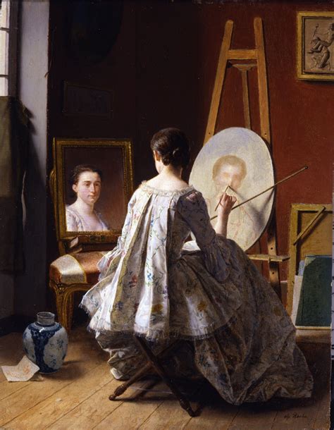 Women in the Act of Painting: Artist Painting Herself