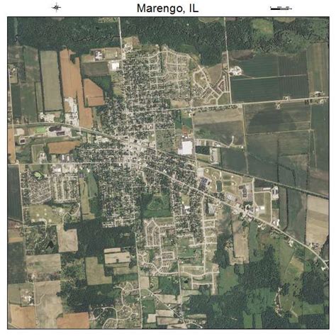 Aerial Photography Map of Marengo, IL Illinois