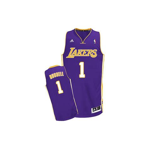 Men's Los Angeles Lakers D'Angelo Russell Swingman Purple Road Adidas Jersey