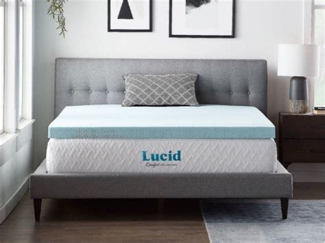 Lucid Gel & Memory Foam Infused Mattress Toppers from $62.86 Shipped ...