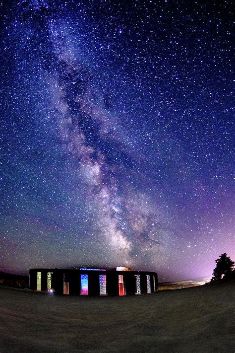 Milky Way and Maryhill Stonehenge Photograph by Harold Shields - Fine Art America