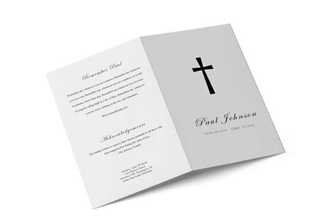 Funeral program template | BI-fold | Creative Brochure Templates ...