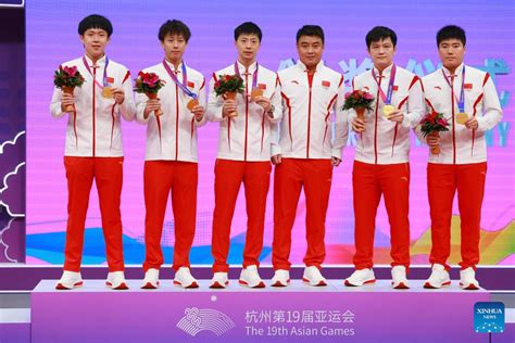 China crowned men's team table tennis champions for 8th straight time ...