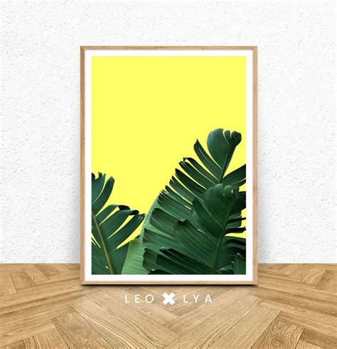 Plant Print Art Banana Leaf Print Banana Print Printable | Etsy