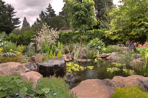 Natural pond - Traditional - Landscape - Portland - by Paradise ...