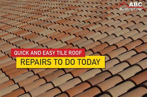 These Tile Roof Repairs are Quick and Easy To Arrange