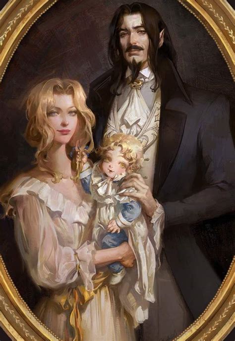 Dracula, Lisa and Baby Alucard 🦇 by @kloysius (Twitter) : r/castlevania