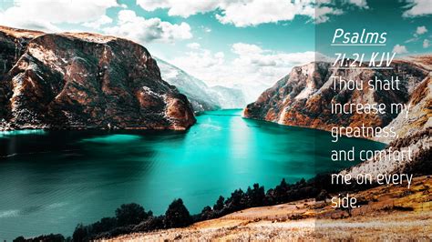 Psalms 71:21 KJV Desktop Wallpaper - Thou shalt increase my greatness, and comfort me