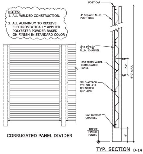 Corrugated Panel Divider Details - S&S Manufacturing