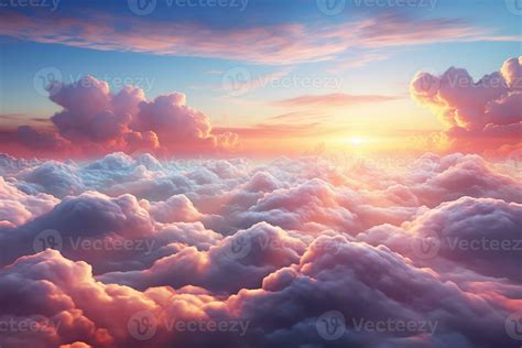 Beautiful Horizon Nature View of Clouds in the Sky with Aesthetic Style ...