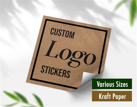 Square Custom Logo Stickers Packaging Labels Various Sizes | Etsy