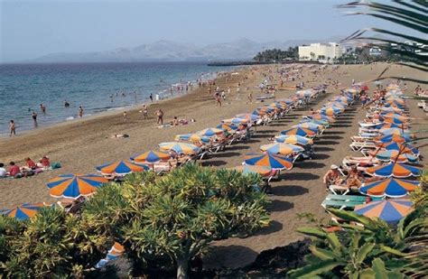 The Beach in Puerto Del Carmen Lanzarote Spain | Puerto del carmen ...