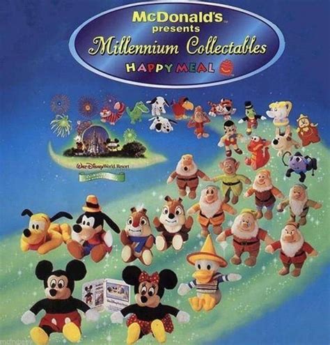 McDonald’s Happy Meal Toys 2000 – Walt Disney Resorts Millennium Plush ...