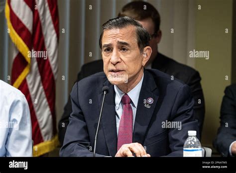 Congressman Darrell Issa (R) speaks during House Judiciary Committee field hearing on New York ...