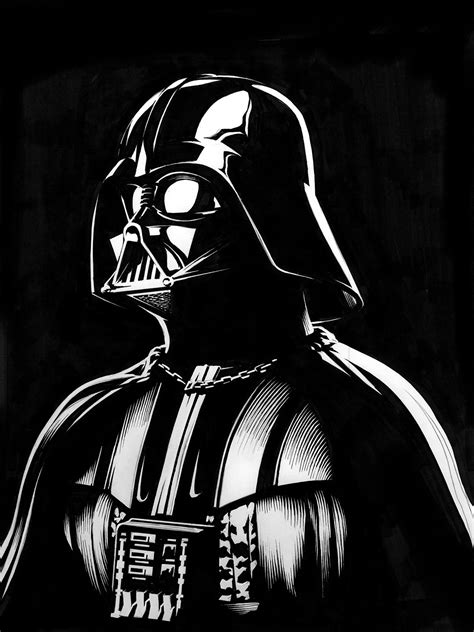 Darth Vader Art, Vader Star Wars, Darth Vader Vector, Darth Vader Painting, Darth Vader Drawing ...