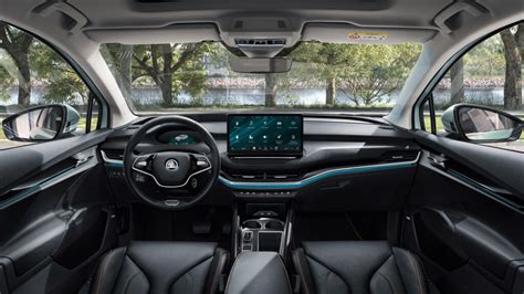 Skoda Enyaq Interior : - Skoda has revealed a first look at the interior of its upcoming enyaq ...