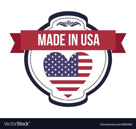 Usa emblematic seal design Royalty Free Vector Image