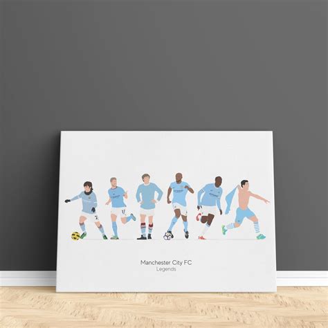 Manchester City Legends Print – Icons Illustrated