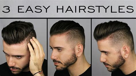 3 Quick & Easy Men's Hairstyles - Men's Hair Tutorial - ALEX COSTA