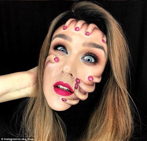 MUA gains legion of followers for terrifying optical illusions | Daily Mail Online