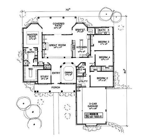 The Monticello House Floor Plan 1852 - 1852