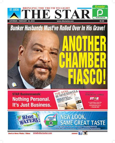 The STAR Newspaper For Saturday February 3rd 2018 - THE STAR - St Lucia